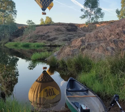 JOY reflejo Pantano Aznalcollar con barca